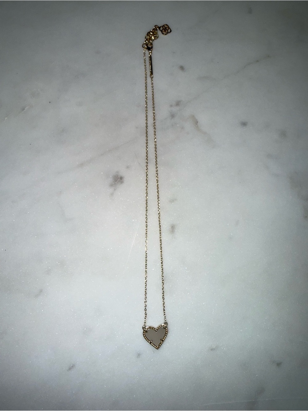 Kendra Scott Gold Open Heart Necklace
